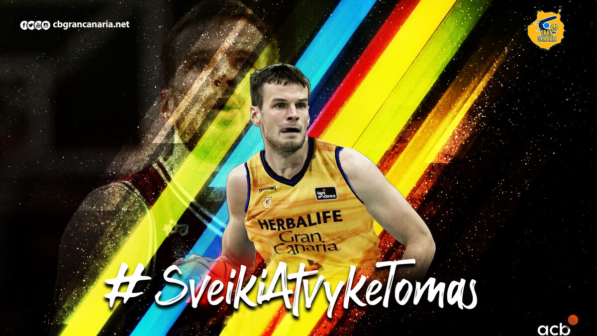 Tomas Dimša, anotación exterior para Herbalife Gran Canaria