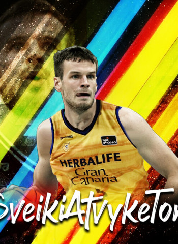 Tomas Dimša, anotación exterior para Herbalife Gran Canaria