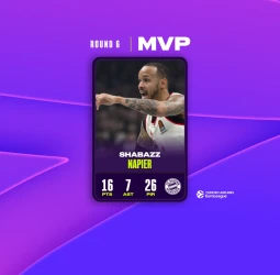MVP de la Ronda 6 EuroLeague: Shabazz Napier, FC Bayern Múnich