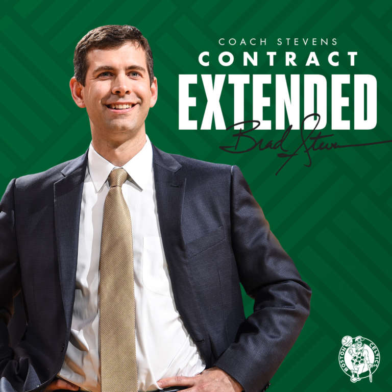 Los Boston Celtics renuevan a su entrenador Brad Stevens