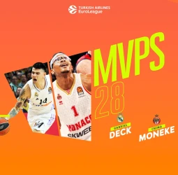 Gabriel Deck y Chima Moneke, MVP`s de la jornada 28º de la EuroLeague