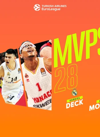 Gabriel Deck y Chima Moneke, MVP`s de la jornada 28º de la EuroLeague