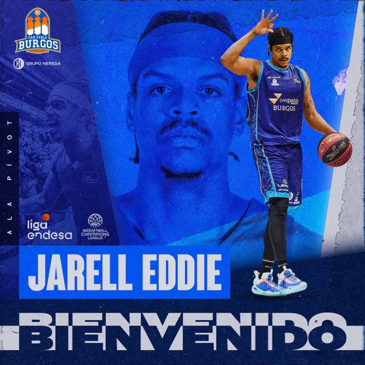 Jarell Eddie, nuevo interior para Hereda San Pablo Burgos