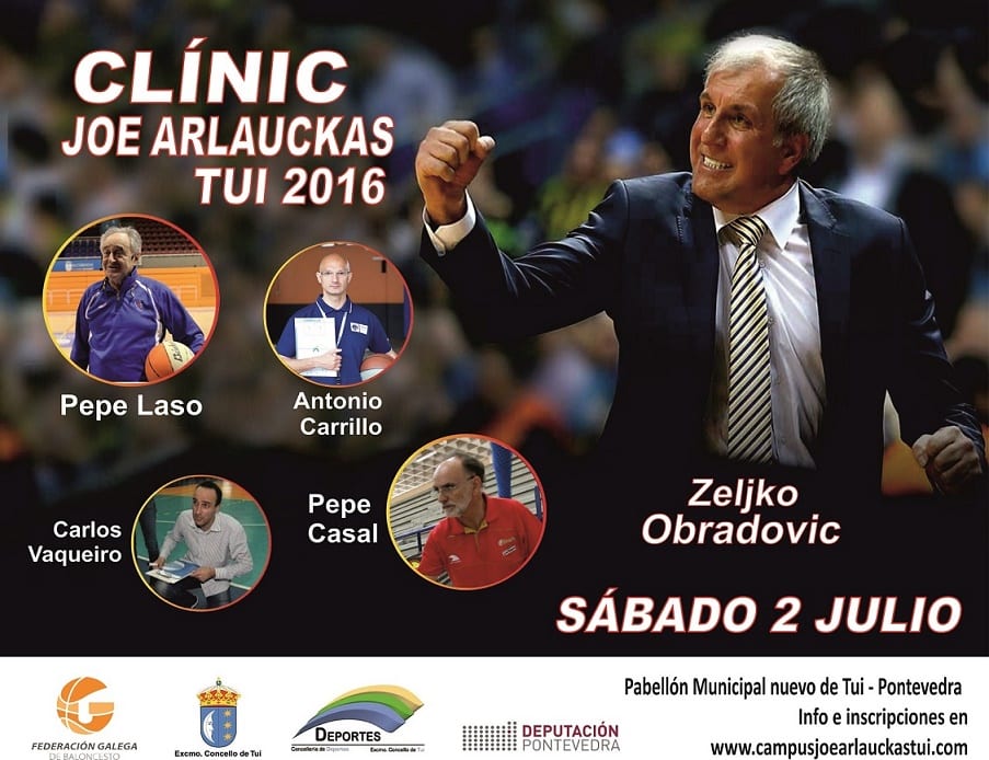 Zeljko Obradovic, el rei europeo del basket, en Tui
