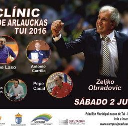 Zeljko Obradovic, el rei europeo del basket, en Tui