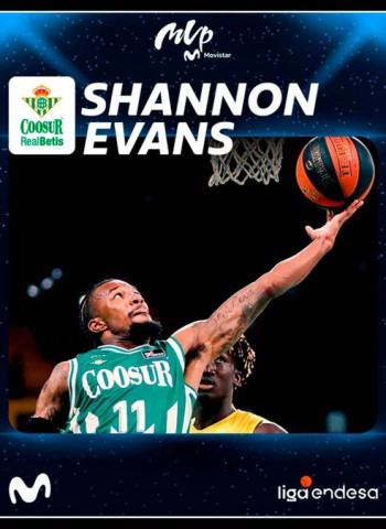 Shannon Evans, MVP Movistar de mayo con números históricos