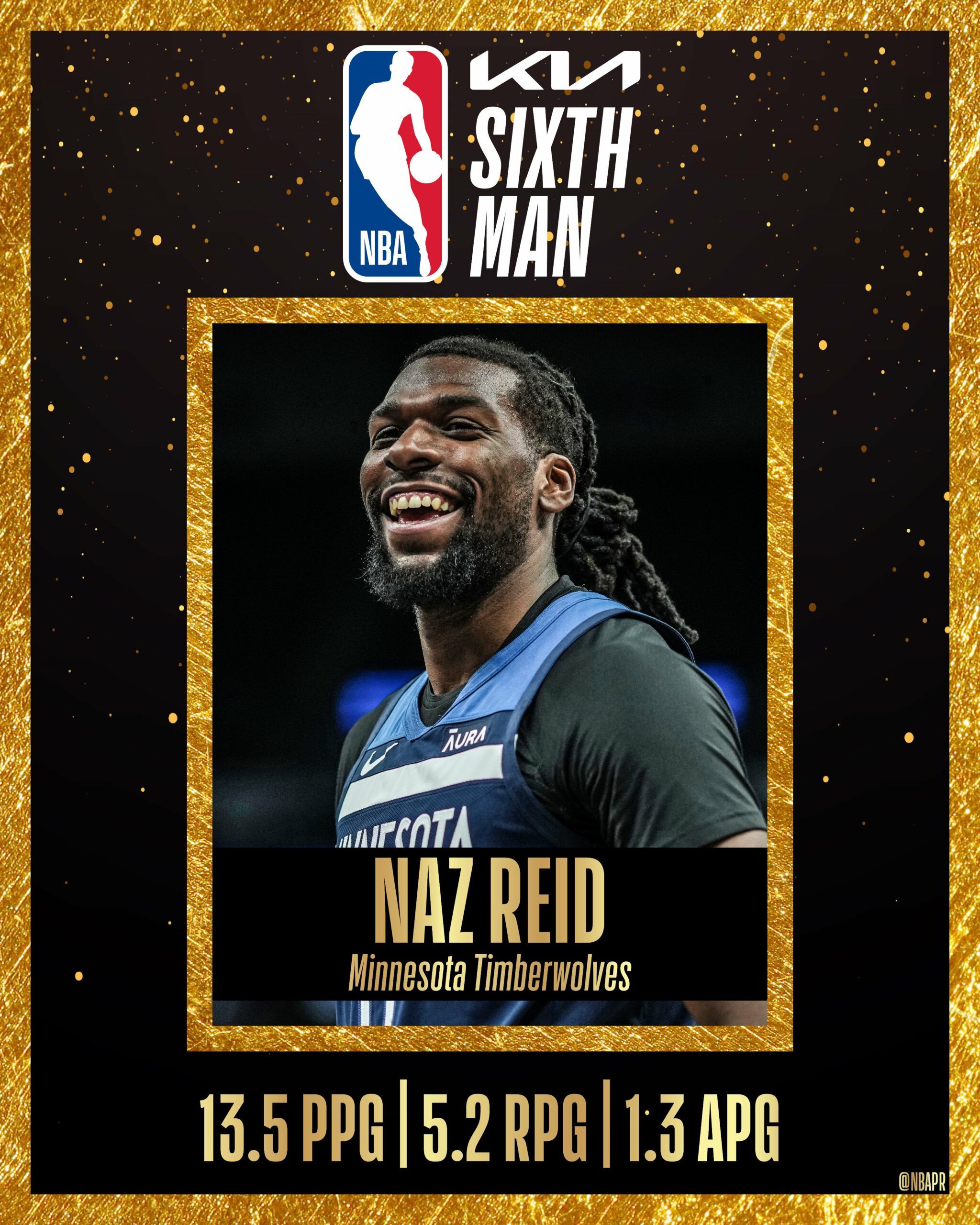 Naz Reid, Sexto Hombre del Año de la NBA 