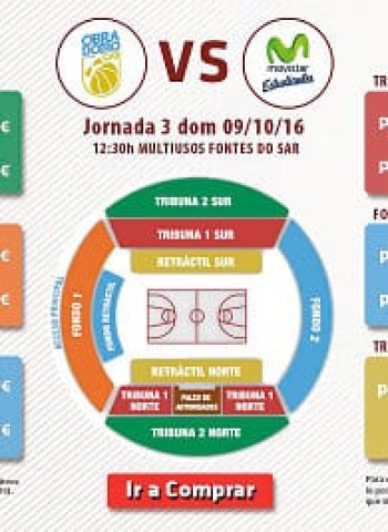 El Rio Natura Monbus Obradoiro recibe el domingo al Movistar Estudiantes