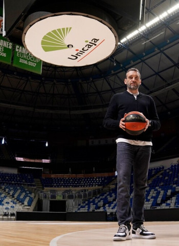 Ibon Navarro, al frente del banquillo del Unicaja