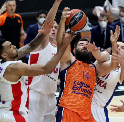 El Valencia Basket supera al CSKA Moscú tras dos prórrogas (105-103)