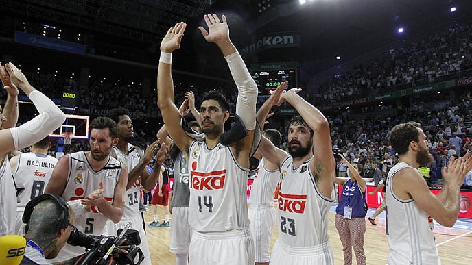 Rueda de prensa tras el tercer partido del playoff final
