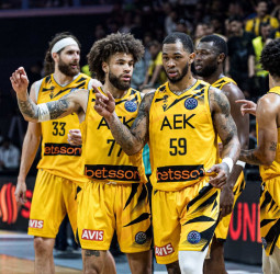 El duelo 'Aurimavro' por la tercera plaza de la BCL se lo lleva el AEK (73-77)