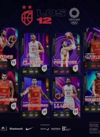Los 12 jugadores para Tokio, con Juancho Hernangómez