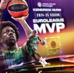Kendrick Nunn, MVP de la Euroliga 2024–25