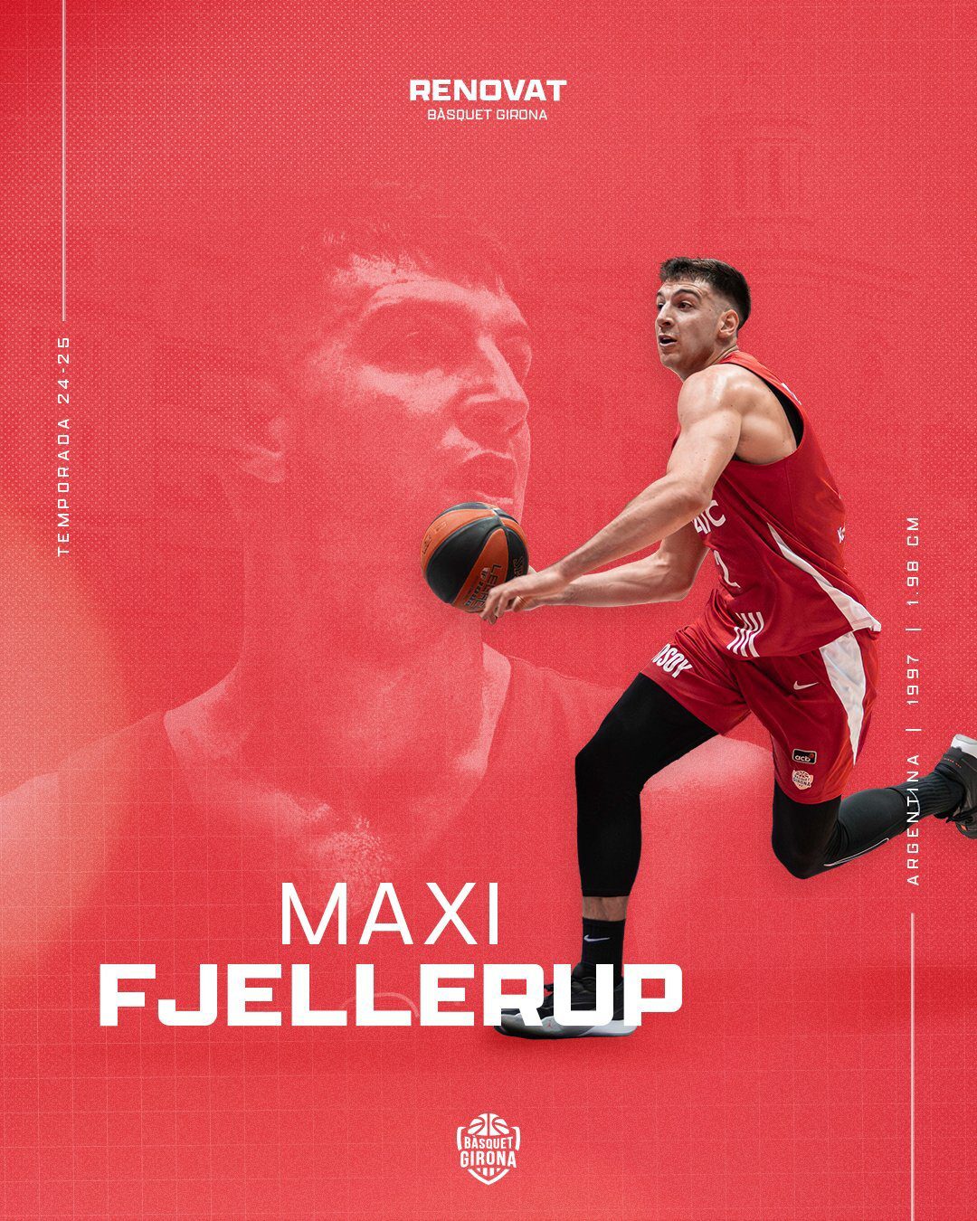 El Bàsquet Girona anuncia la renovación de Maxi Fjellerup