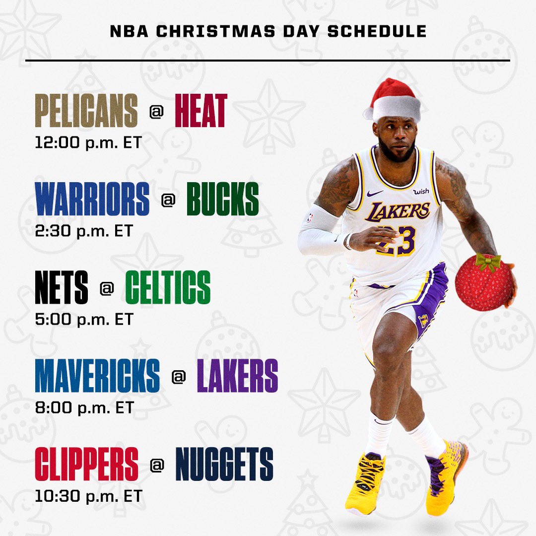 La NBA ya conoce su menú especial para el día de Navidad