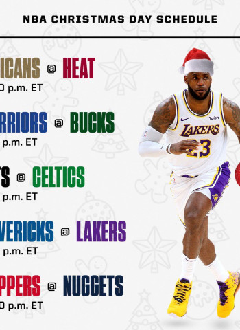 La NBA ya conoce su menú especial para el día de Navidad