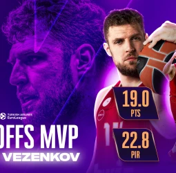 Sasha Vezenkov, MVP de los Playoffs de la Turkish Airlines EuroLeague 2025