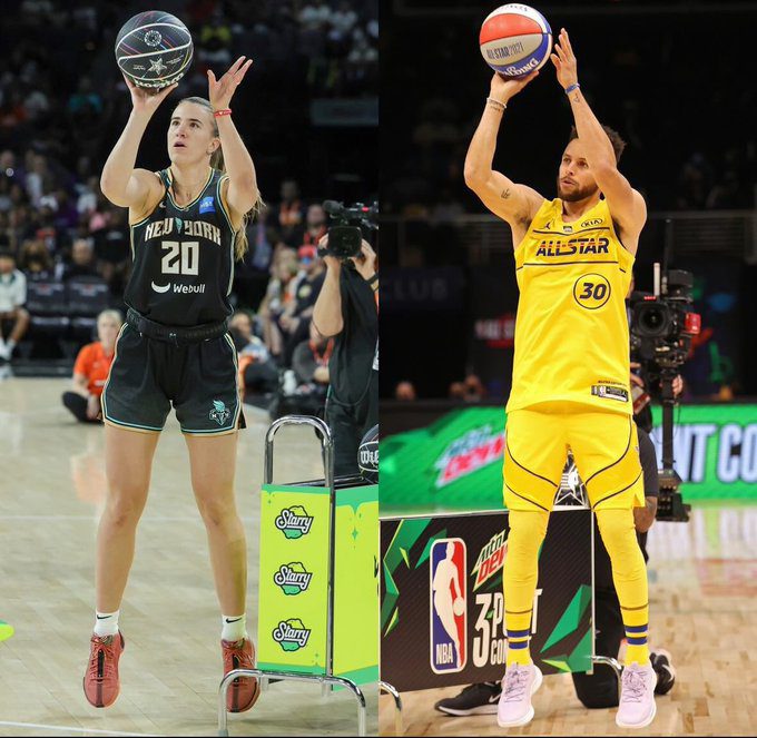 Posible enfrentamiento entre Stephen Curry y Sabrina Ionescu en el All-Star NBA