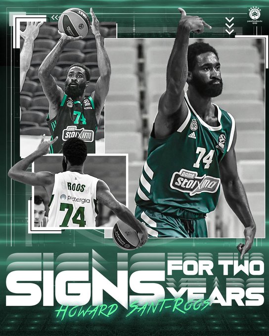 Howard Sant-Roos, dos años más en el Panathinaikos
