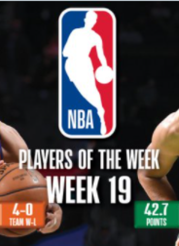 Jayson Tatum y Devin Booker, jugadores de la semana en la NBA