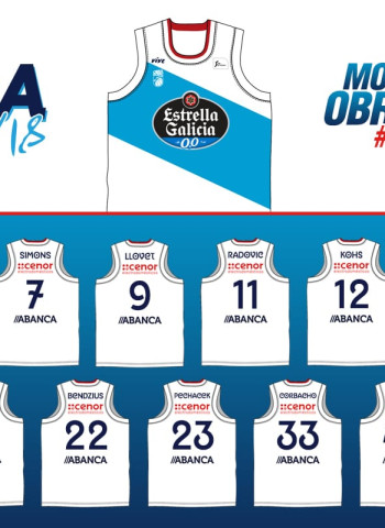 Los jugadores del Monbus Obradoiro ya han escogido los dorsales de juego