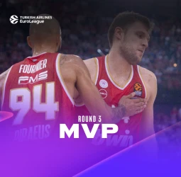 MVP de la Jornada 3 EuroLeague: Sasha Vezenkov, Olympiacos Piraeus