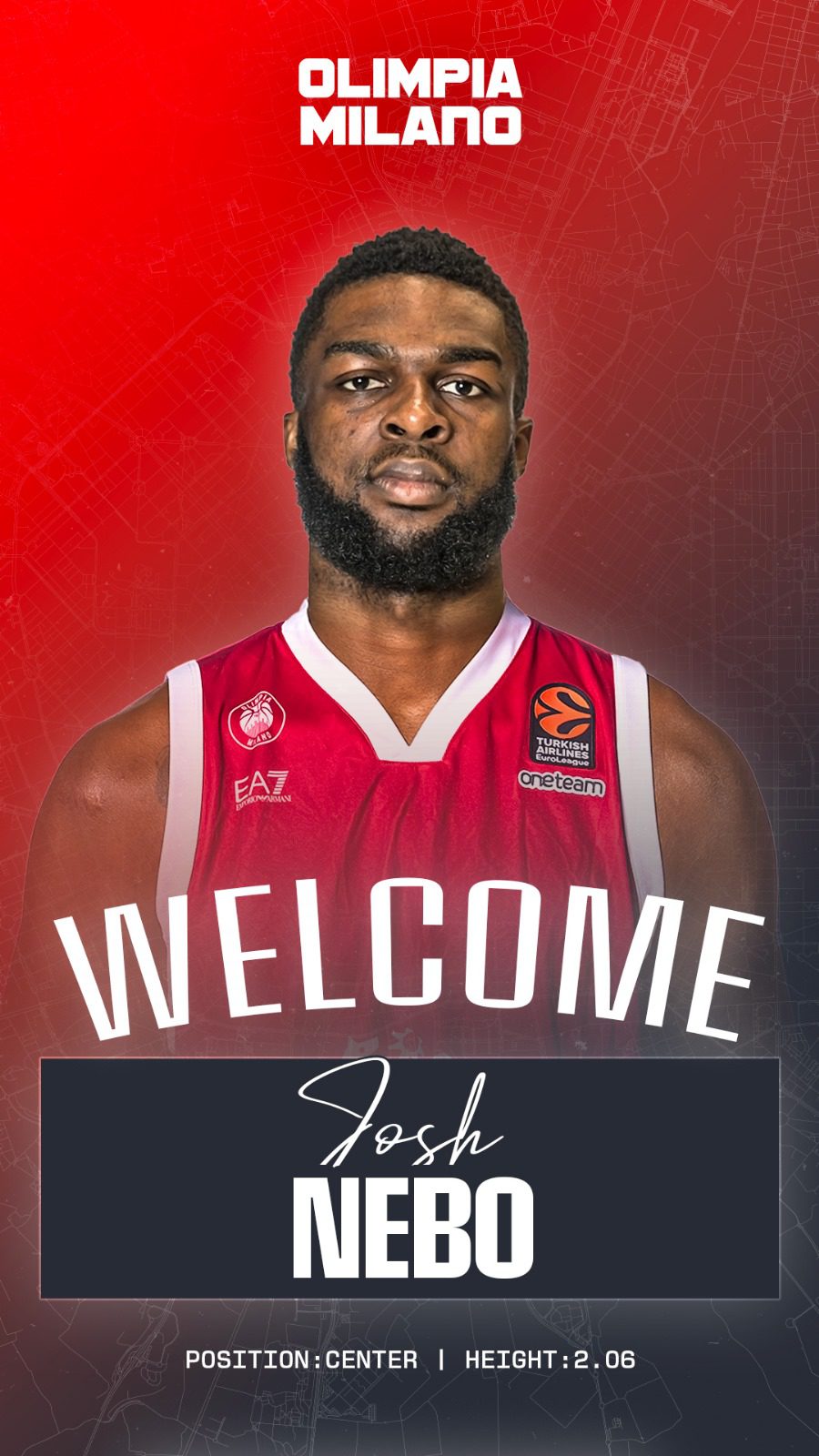 El Armani Milán anuncia el fichaje de Josh Nebo