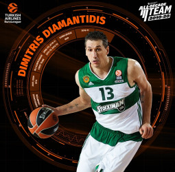Dimitris Diamantidis, en el equipo ideal de la década 2010-20 en la EuroLeague