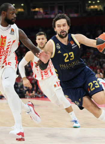 El Real Madrid se estrena a domicilio en Belgrado (60-75)