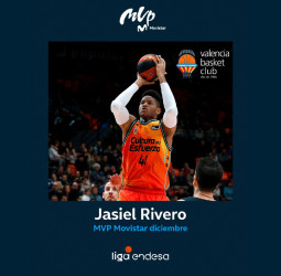 Jasiel Rivero, MVP Movistar del mes de diciembre