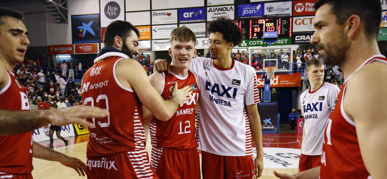 El BAXI Manresa sigue en buena forma y domina frente al Burgos (93-68)