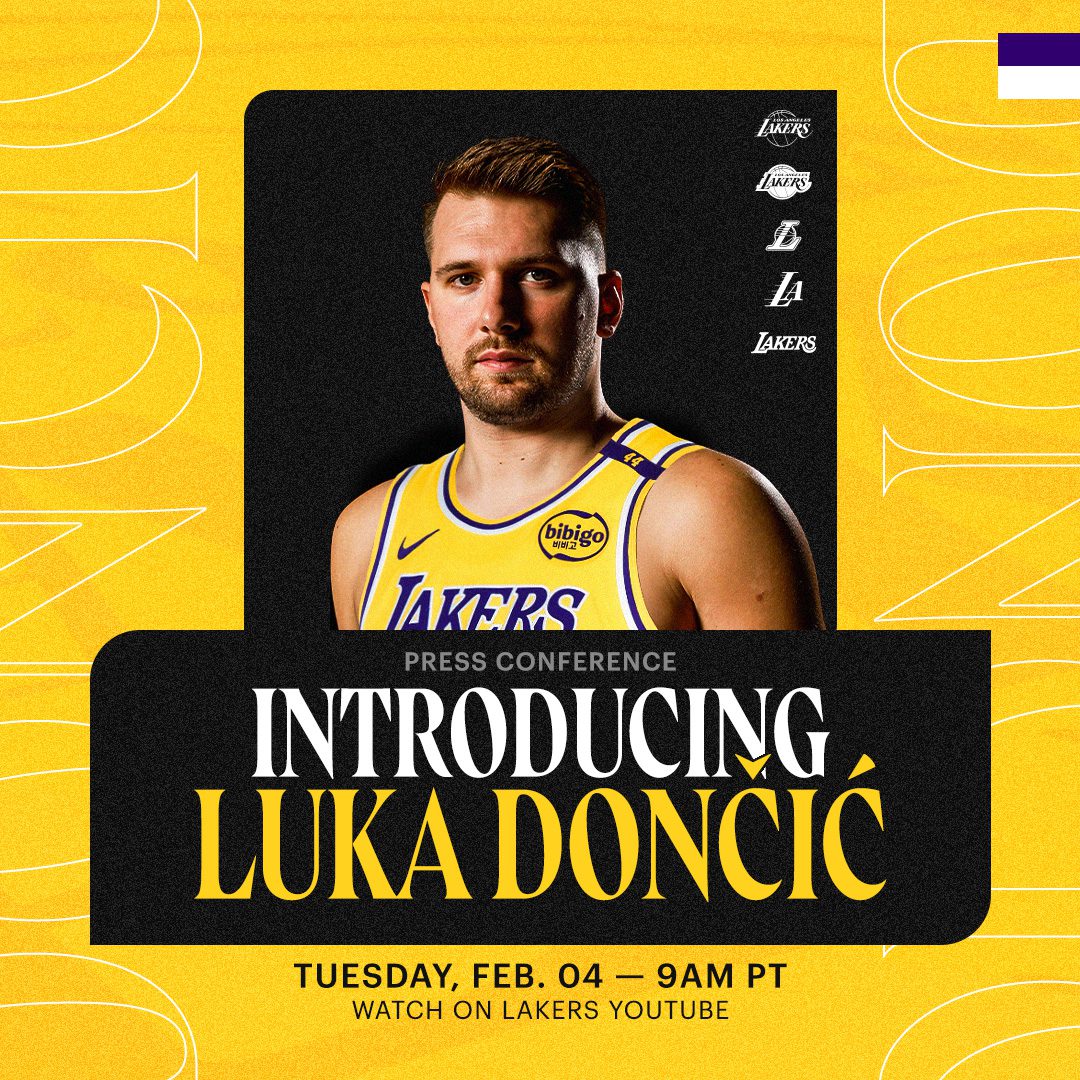 Sigue en directo la rueda de prensa de Doncic como nuevo jugador de los Lakers