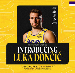 Sigue en directo la rueda de prensa de Doncic como nuevo jugador de los Lakers