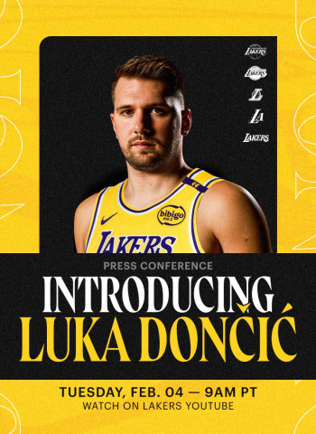 Sigue en directo la rueda de prensa de Doncic como nuevo jugador de los Lakers