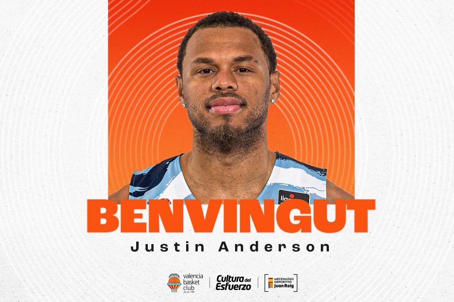 Valencia Basket se refuerza con la llegada de Justin Anderson