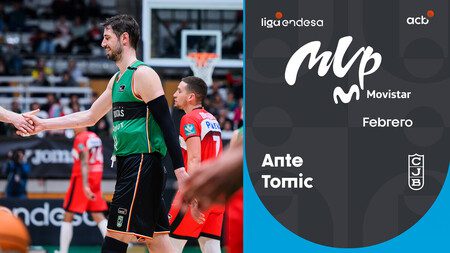 Ante Tomic, MVP Movistar del mes de febrero
