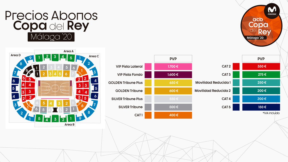 Los abonos de la Copa del Rey, a la venta el lunes 18 desde 150 euros