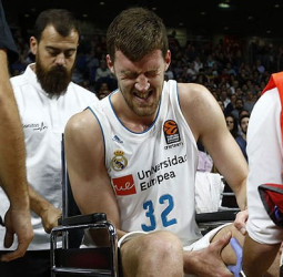 Ognjen Kuzmic se rompe ligamento cruzado anterior de la rodilla izquierda