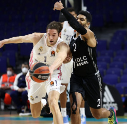 El Real Madrid remonta al Asvel con un espectacular último cuarto (91-84)