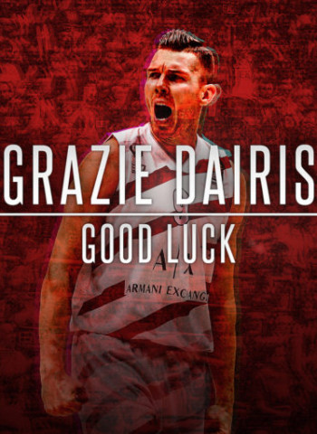 Armani Milán y Dairis Bertans anuncian el acuerdo de fin de contrato para que el letón fiche por los Pelicans