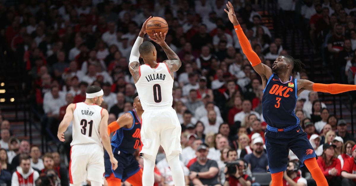 Los Blazers remontan a golpe de Lillard (50 puntos) y sentencian la serie ante los Thunder (115-118) [4-1]