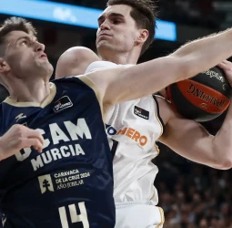 El Real Madrid aplaca el entusiasmo del UCAM Murcia, 84-76 [1-0]