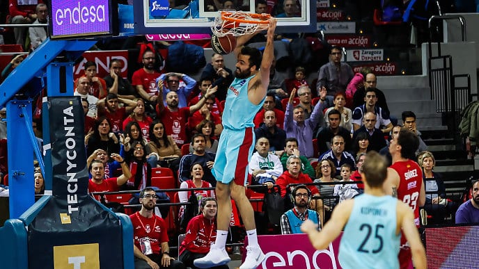 Tecnyconta Zaragoza no puede doblegar al F.C. Barcelona Lassa (86-99)