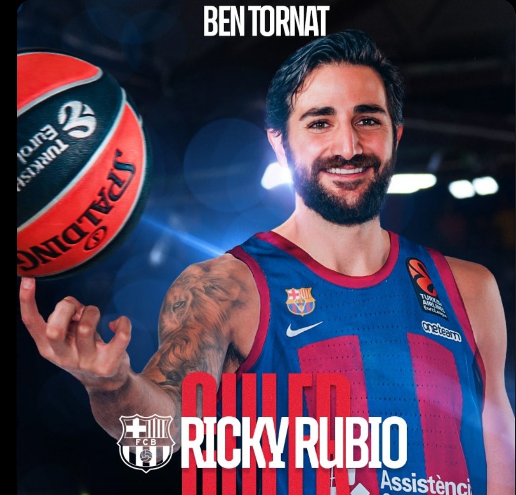 El Barcelona anuncia el acuerdo para la incorporación de Ricky Rubio