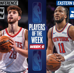 Jalen Brunson y Alperen Sengun, jugadores de la semana NBA