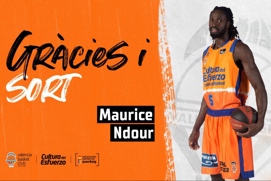 Maurice Ndour finaliza su contrato con Valencia Basket