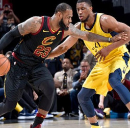 LeBron en modo playoff, deja fuera a los Pacers, Harden lidera la primera ante los Jazz