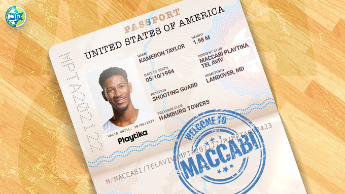 Kameron Taylor, nuevo jugador del Maccabi