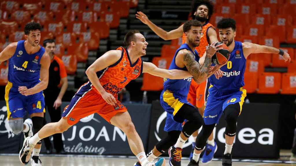 Remontada de fe del Valencia Basket ante Maccabi Playtika Tel Aviv para el mejor inicio en Euroliga (82-80)